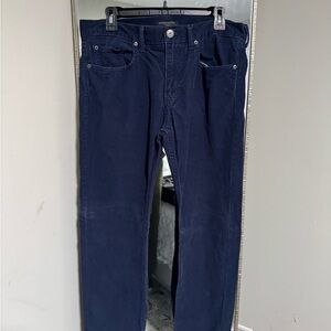 Banana Republic Men's Deep Blue Corduroy Pants